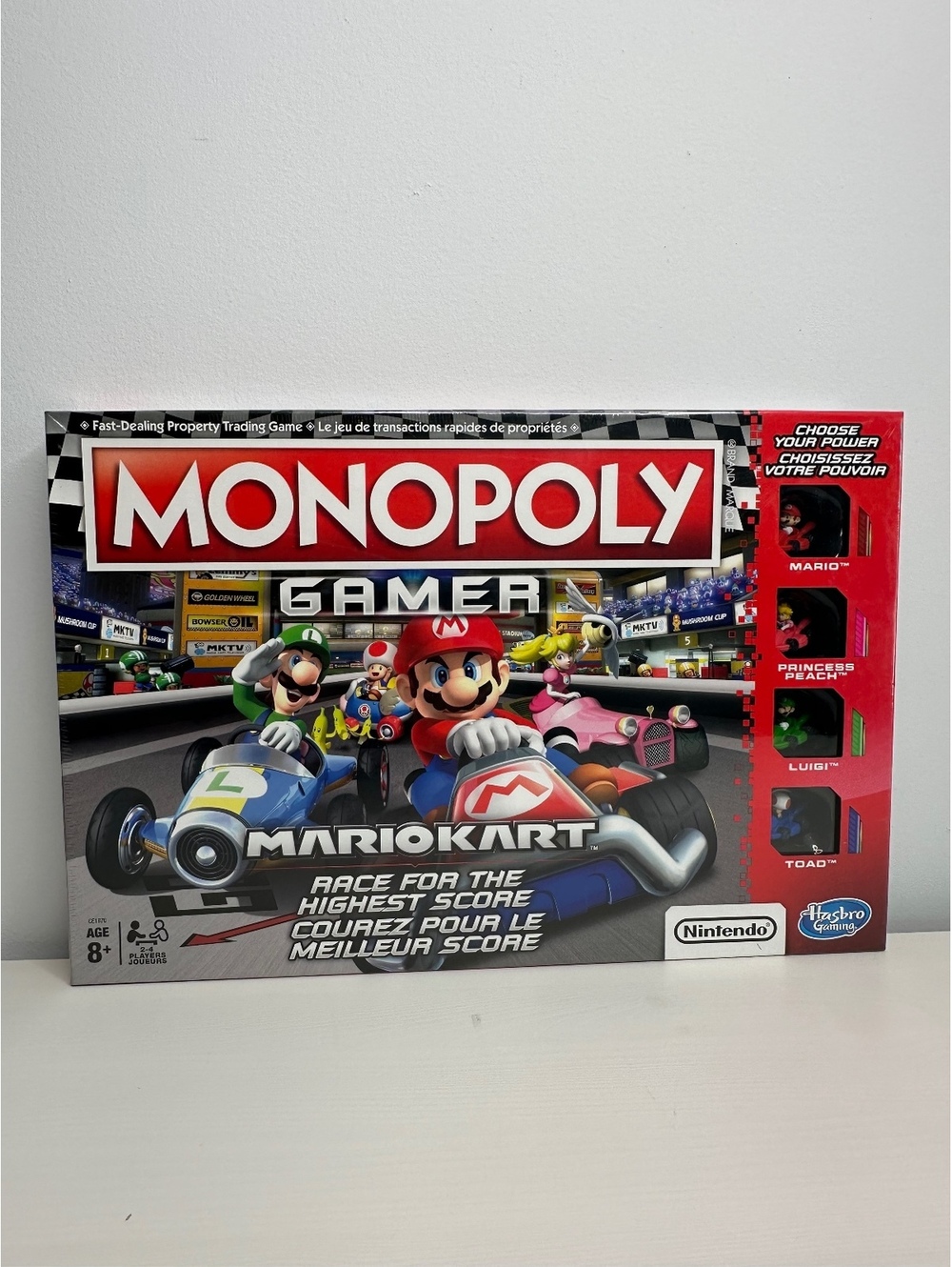Monopoly Gamer Mario Kart Board Game Nintendo Hasbro New Factory Sealed